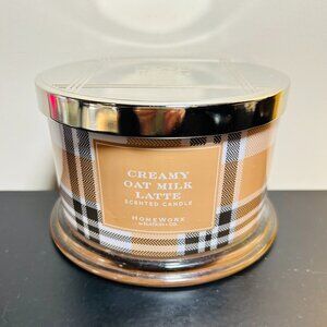 Homeworx by Slatkin Creamy Oat Milk Latte 4-Wick 18 oz Candle NEW
